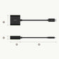 (Open Box) Belkin USB-C to VGA Adapter + Charge (Supports HD 1080p Video Resolution, 60W Pass-Through Power for Connected Devices) MacBook Pro VGA Adapter, Black