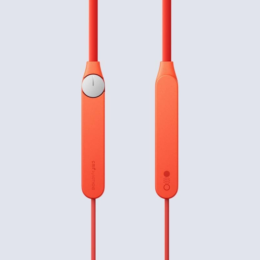 (OPEN BOX) CMF BY NOTHING Neckband Pro 50dB Active Noise Cancellation, Smart Dial Design, 37 Hours Playtime Bluetooth Headset (Orange)