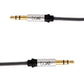 (Open Box) boAt AUX 500 3.5mm Male to Male Gold Plated Connectors, Metallic Aux Audio Cable for Smartphone, 1.5 Meter(Silver Metallic)