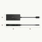(Open Box) Belkin USB-C to VGA Adapter + Charge (Supports HD 1080p Video Resolution, 60W Pass-Through Power for Connected Devices) MacBook Pro VGA Adapter, Black