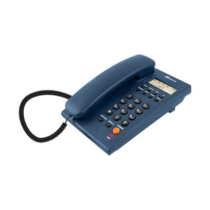 (Open Box) Beetel B11 Corded Landline Phone, Ringer Volume Control, LED for Ring Indication, Wall/Desk Mountable, Classic Design, Clear Call Quality, Mute/Pause/Flash/Redial Function (Made in India)(Black)(B11)