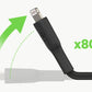 (Open Box) Belkin Apple Certified PVC Lightning to USB-A Charge and Sync Type A Cable, Tough and Durable, For iPhone, iPad, Air Pods, 3.3 Feet (1 Meter) - Black