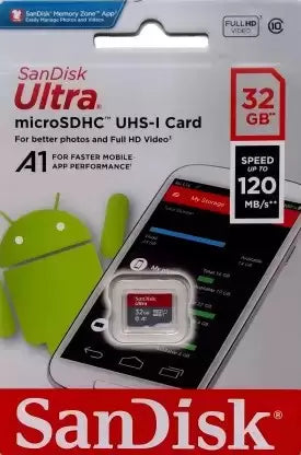 (OPEN BOX) SanDisk Ultra 32 GB SDHC UHS-I Card Class 10 120 Mbps  Memory Card