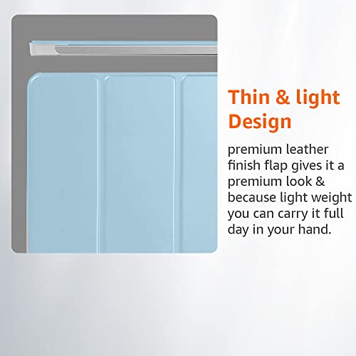 (OPEN BOX)AmazonBasics Smart Trifold Hard Matte Back Flip Stand Case Cover for Apple iPad 10.2 Cover iPad 9th Generation Cover 2021 8th Gen 2020 7th Gen 2019 Generation Case [Auto Sleep/Wake Case] - Black