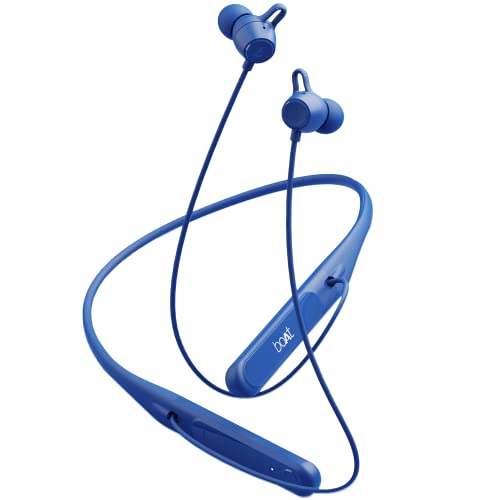(Open Box)boAt Rockerz 255 Touch Neckband with Full Touch Controls,Spatial Audio,Up to 30H Playtime,ASAP Charge,Beast Mode,Enx Technology(Deep Blue),in-Ear,Bluetooth