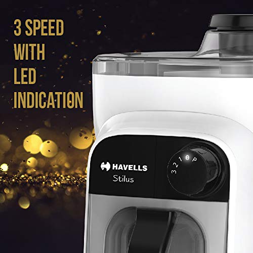 Havells Denso Heavy Duty 900 Watts 3 Jar Mixer Grinder | Ball Bearing Copper Motor | Large Break Resistant Alluminium Collar Jars with Flow Breaker | 2Yr Product & 5Yr Motor Manufacturer Warranty