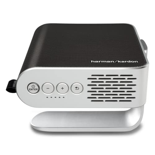 (Open Box) Viewsonic M1 Mini Portable Projector | Jbl Speaker | Hdmi | Auto Keystone |Built-in Battery |100" Projection Image 854 X 480 | 100 Lumen - White