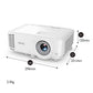 (Open box) BenQ Mx560P Xga Business & Education Projector, Dlp, 4000 Lumens High Brightness, 22000:1 High Contrast Ratio, Dual Hdmi, USB-A, Upto 15000 Hrs Extra-Long Lamp Life, 10W Speaker, 3D Capable, White