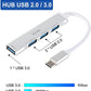 (Open Box)Dyazo 3-Port USB Data Hub High Speed Splitter Plug/Box/Adapter Expansion, Small, Compact, Universal Data Transfer, Wide Compatibility: Windows, Mac OS (Black)