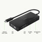 (Open Box) Belkin USB-C to VGA Adapter + Charge (Supports HD 1080p Video Resolution, 60W Pass-Through Power for Connected Devices) MacBook Pro VGA Adapter, Black
