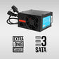 (Open Box)Zebronics 450W Black Gold Power Supply with 3X SATA connectors, 2X Molex, 80mm Built-in Fan, Extra Long Cables, 1.2 Meter Power Cable and Suitable for Regular use Computers