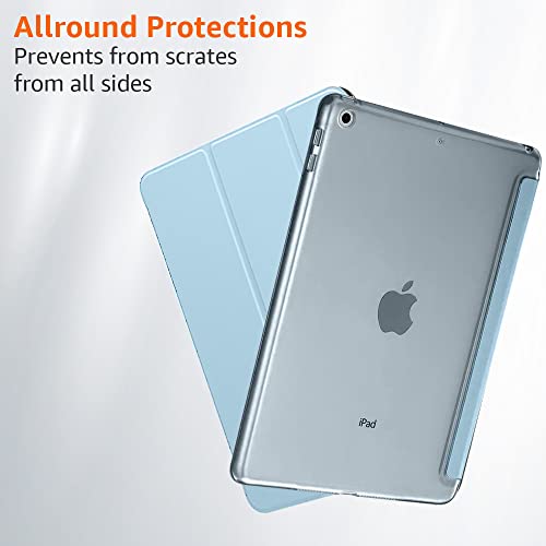 (OPEN BOX)AmazonBasics Smart Trifold Hard Matte Back Flip Stand Case Cover for Apple iPad 10.2 Cover iPad 9th Generation Cover 2021 8th Gen 2020 7th Gen 2019 Generation Case [Auto Sleep/Wake Case] - Black