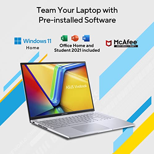 (Brand Refurbished)ASUS Vivobook S 15 OLED (2023), Intel Core EVO i5-13500H 13th Gen, 15.6" (39.62 cm) 2.8K 120Hz OLED, Thin & Light Laptop (16GB/512GB SSD/Windows 11/Office 2021/75WHr/Silver/1.7 kg) S5504VA-MA543WS