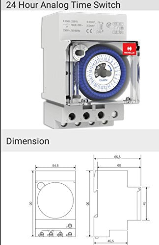 Havells 24 Hour Analog Time Switch (SST* - 30 min)