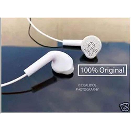 (OPEN BOX) ELECTMART 3.5 mm Jack Original EHS61ASFWE Wired in Ear Headphones with Built-in Microphone Compatible with Samsung Galaxy A50 and Samsung Galaxy F41 (White)