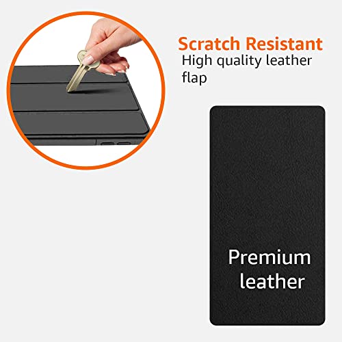 (OPEN BOX)AmazonBasics Smart Trifold Hard Matte Back Flip Stand Case Cover for Apple iPad 10.2 Cover iPad 9th Generation Cover 2021 8th Gen 2020 7th Gen 2019 Generation Case [Auto Sleep/Wake Case] - Black