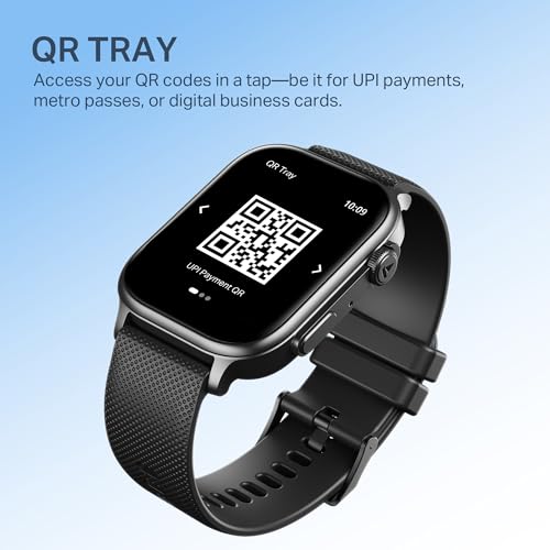 (Open Box) boAt Storm Infinity Plus w/15 Days Extensive Battery fueled by Huge 550mAh Battery, Fast Charge, 1.83”(4.65cm)HD Display, Functional Crown, BT Calling, Smart watch for Men & Women (Active Black)