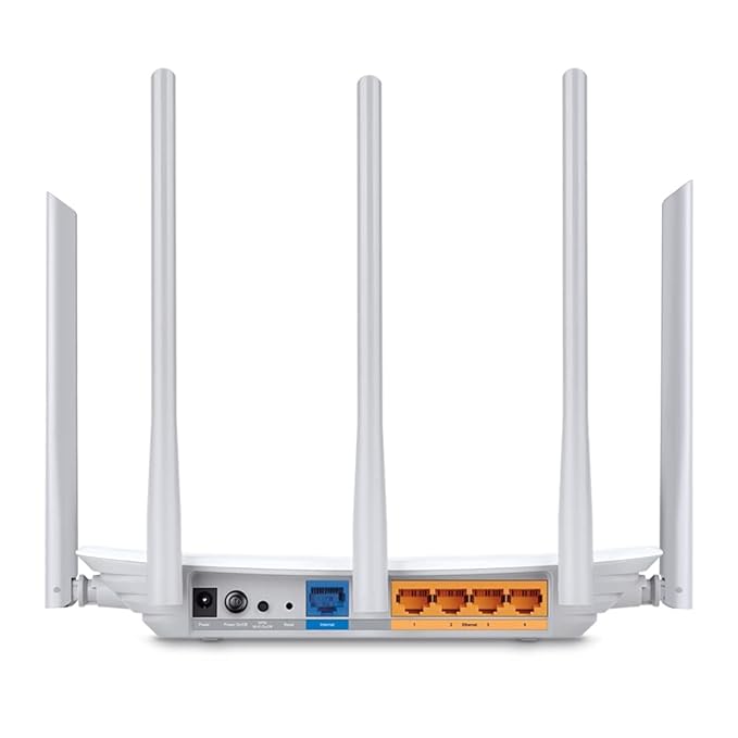 (Open Box) TP-Link Archer C60 AC1350 Dual Band Wireless, Wi-Fi Speed Up to 867 Mbps/5 GHz + 450 Mbps/2.4 GHz, Supports Parental Control, Guest WiFi, MU-MIMO Router, Qualcomm Chipset- White