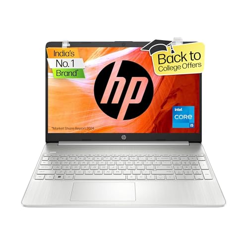 (BRAND REFURBISHED)HP Laptop 15, 12th Generation Intel® Core i5-1235U,15.6-inch(39.6 cm),FHD,8GB DDR4 RAM,1TB SSD,Intel Iris Xe Graphics, Backlit Kb,Dual Speakers,Win 11 + MSO'21,Natural Silver,1.69 kg,15s-fq5331TU