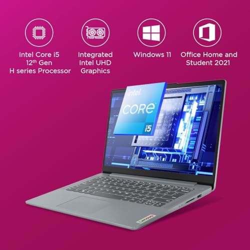 (BRAND REFURBISHED)Lenovo IdeaPad Slim 3 12th Gen Intel Core i5-1235U 15.6" (39.62cm) FHD Thin & Light Laptop (8GB/512GB SSD/Windows 11/Office 2021/Backlit/1Yr ADP Free/3months Game Pass/Arctic Grey/1.63Kg), 82RK0062IN