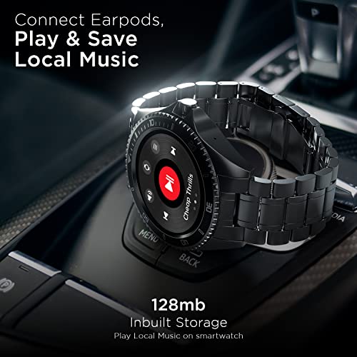 (Open Box) Fire-Boltt Quantum BSW088 Luxury & Sporty Stainless Steel Smartwatch, 1.28" Bluetooth Calling, 2 Looks in 1 Watch, High Resolution of 240 * 240 Px & TWS Connection