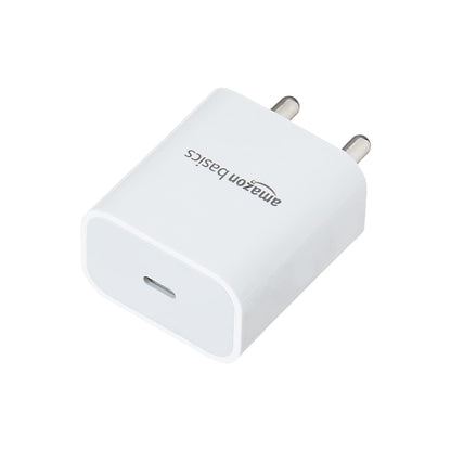 (Open Box) amazon basics 20 Watts Phone Charger For Type C Adapter With Charging Without Cable Easy To Carry(White)