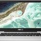 (Brand Refurbished) ASUS Chromebook Touch Intel Celeron Dual Core N3350 - (4 GB/64 GB EMMC Storage/Chrome OS) C423NA-BZ0522 Chromebook  (14 inch, Silver, 1.34 Kg)