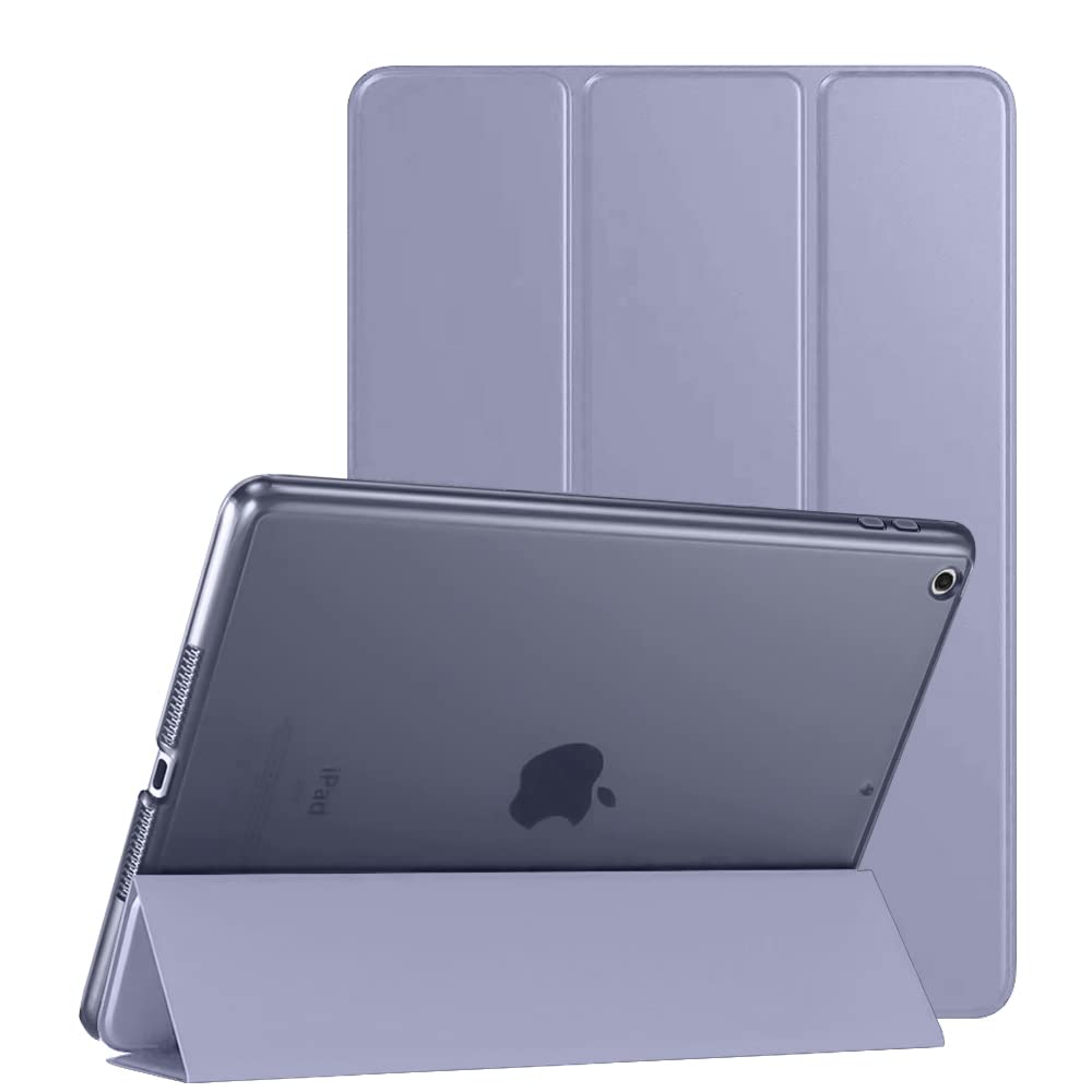 (OPEN BOX)AmazonBasics Smart Trifold Hard Matte Back Flip Stand Case Cover for Apple iPad 10.2 Cover iPad 9th Generation Cover 2021 8th Gen 2020 7th Gen 2019 Generation Case [Auto Sleep/Wake Case] - Black