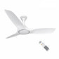 Havells 1200mm Stealth Air BLDC Motor Ceiling Fan | Remote Controlled, High Air Delivery Fan | 5 Star Rated, Upto 60% Energy Saving, 2 Year Brand Warranty | (Pack of 1, Pearl White)