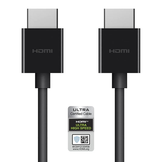 (OPEN BOX )Belkin Ultra HD High Speed HDMI® Cable, Supports 8K and 4K, HDMI 2.1 Certified, Dolby Vision, Black