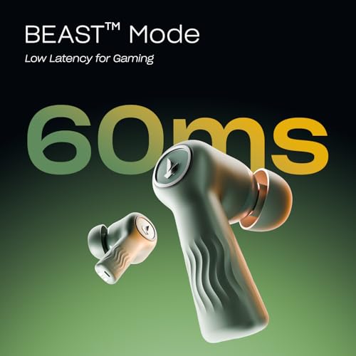 (Open Box) boAt Nirvana Ion ANC 120HRS Battery, Crystal Bionic Sound w/Dual EQ Modes, 4Mics ENx, App Support, Low Latency, IPX4, v.5.2 Bluetooth TWS in Ear Earbuds Wireless Earphones with mic