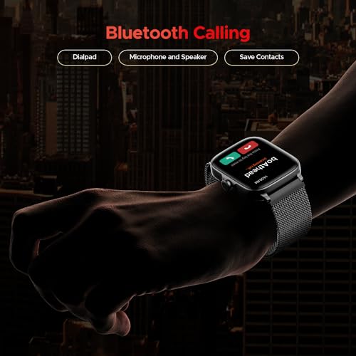 (Open Box) boAt Storm Call 3 w/TBT Navigation, Daily Activity Tracker, DIY Watch Face Studio,700+ Active Modes, 1.83" (4.6 cm) HD Display Fitness Smart Watch for Men & Women(Active Black)