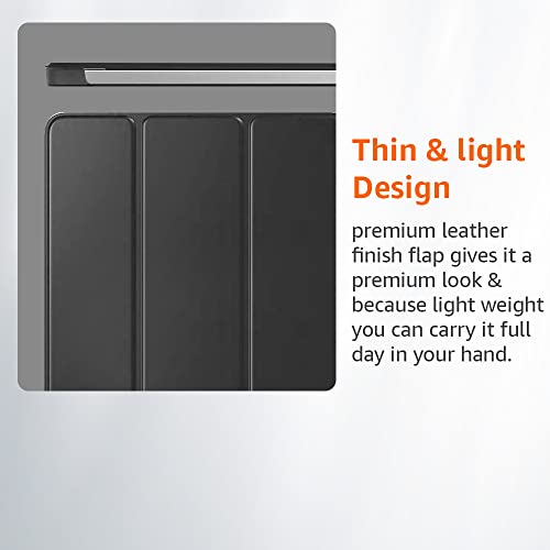 (OPEN BOX)AmazonBasics Smart Trifold Hard Matte Back Flip Stand Case Cover for Apple iPad 10.2 Cover iPad 9th Generation Cover 2021 8th Gen 2020 7th Gen 2019 Generation Case [Auto Sleep/Wake Case] - Black