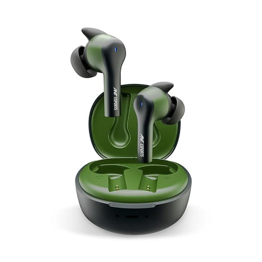 (Open Box) Ant Esports Infinity Bluetooth Truly Wireless in Ear Earbuds, Gaming Earbuds | Low Latency with Dedicated Gaming Mode | Bluetooth 5.0 |IPX4 Rating | Upto 25Hrs Playtime with mic