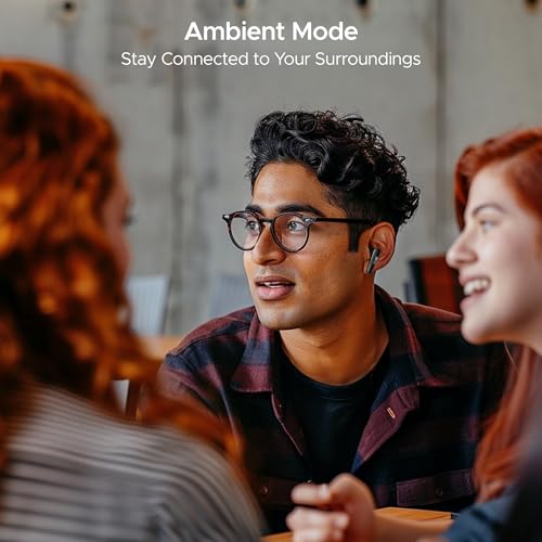 (Open Box) boAt Airdopes 280 ANC Truly Wireless in-Ear Earbuds with 32dB ANC, Ambient Mode, 60HRS Playback, 13mm Drivers, 4 Mics ENx™, in-Ear Detection, ASAP™ Charge,Beast Mode,IPX5 Ear Buds TWS (Active Black)