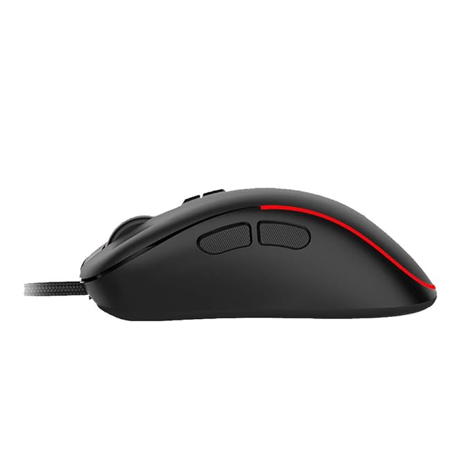 (Open Box) Ant Esports GM270W Optical Wired Gaming Mouse with 7 Programmable Buttons and 3200 Adjustable DPI - Black - USB