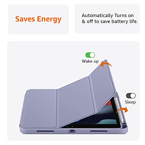 (OPEN BOX)AmazonBasics Smart Trifold Hard Matte Back Flip Stand Case Cover for Apple iPad 10.2 Cover iPad 9th Generation Cover 2021 8th Gen 2020 7th Gen 2019 Generation Case [Auto Sleep/Wake Case] - Black