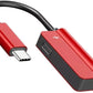 (Open Box) JGD PRODUCTS 2in1 USB C to 3.5mm Audio Adapter and Charger Compatible with OnePlus 10 pro Oneplus 11R 7T 8T 9 Pro and All oneplus Devices|| Not for Samsung and Other Devices (Black)