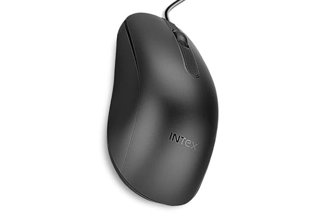 (Open Box) Intex ECO-8 USB 2.0 Wired Optical Mouse(Black)
