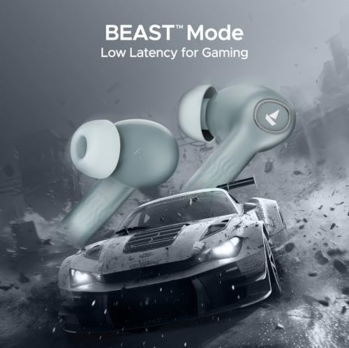 (Open Box) boAt Nirvana Ion ANC 120HRS Battery, Crystal Bionic Sound w/Dual EQ Modes, 4Mics ENx, App Support, Low Latency, IPX4, v.5.2 Bluetooth TWS in Ear Earbuds Wireless Earphones with mic