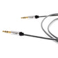 (Open Box) boAt AUX 500 3.5mm Male to Male Gold Plated Connectors, Metallic Aux Audio Cable for Smartphone, 1.5 Meter(Silver Metallic)