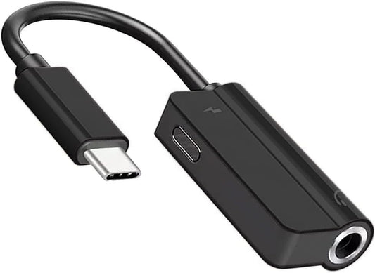 (Open Box) JGD PRODUCTS 2in1 USB C to 3.5mm Audio Adapter and Charger Compatible with OnePlus 10 pro Oneplus 11R 7T 8T 9 Pro and All oneplus Devices|| Not for Samsung and Other Devices (Black)