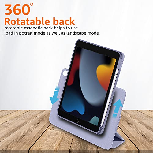 (OPEN BOX)AmazonBasics Smart Trifold Hard Matte Back Flip Stand Case Cover for Apple iPad 10.2 Cover iPad 9th Generation Cover 2021 8th Gen 2020 7th Gen 2019 Generation Case [Auto Sleep/Wake Case] - Black