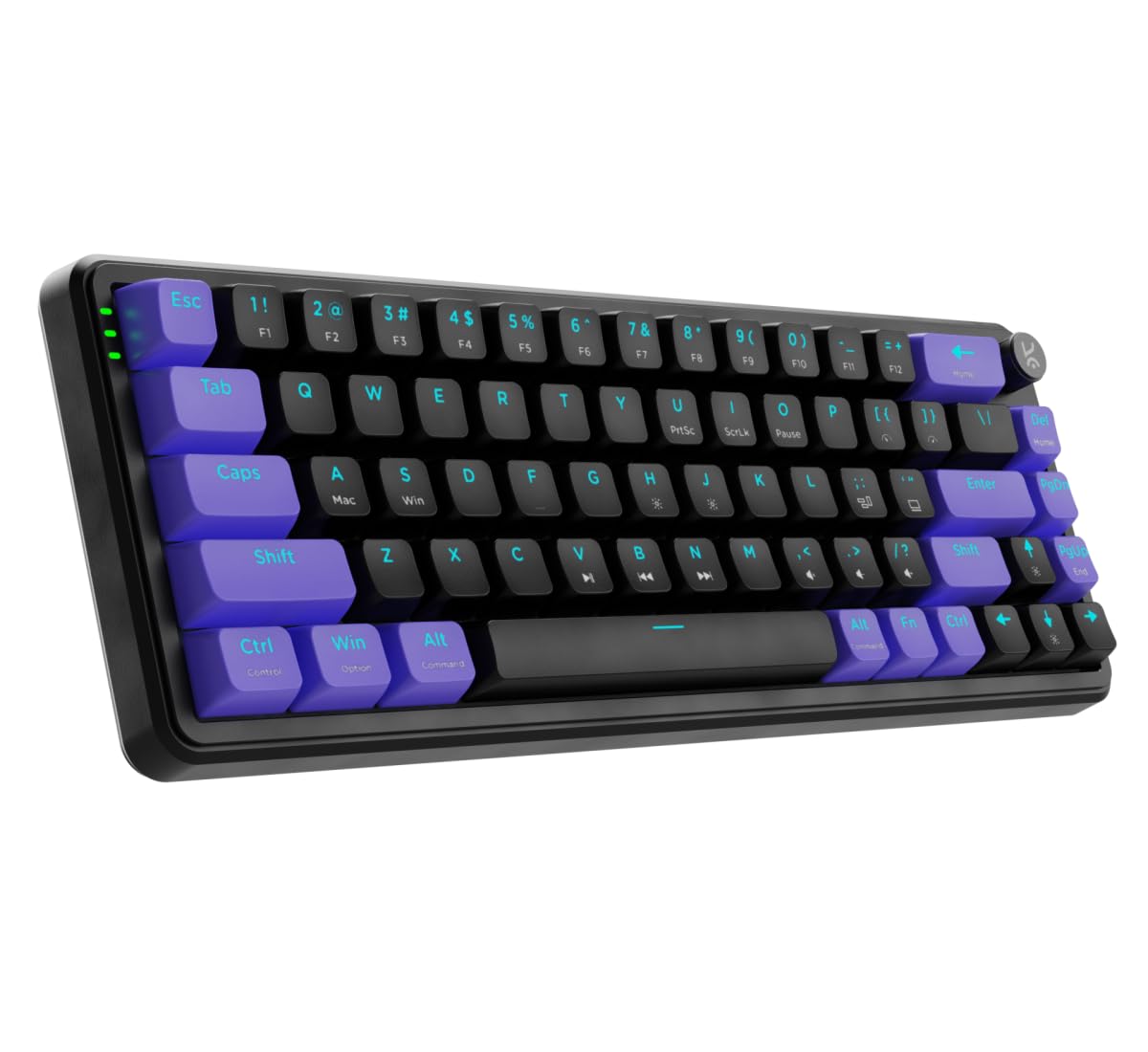 (open box) Kreo Hive 65 RGB Mechanical Gaming Keyboard | Pre-Lubed Switches, Anti-Ghosting, 5-Pin Hot-Swap | Wired 65% Keyboard with RGB Backlight & Detachable USB-C Cable (Black)