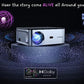 (Open Box) Egate K9 Pro-Max Android FHD 1080p LED Projector,