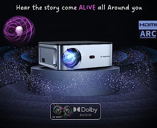 (Open Box) Egate K9 Pro-Max Android FHD 1080p LED Projector,