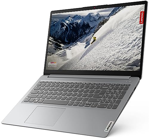 (BRAND REFURBISHED)Lenovo IdeaPad Slim 1 AMD Ryzen 5 5500U 15.6" HD Thin and Light Laptop (16GB/512GB SSD/Windows 11 Home/MS Office 2021/1Yr ADP Free/Cloud Grey/1.61Kg), 82R400ERIN