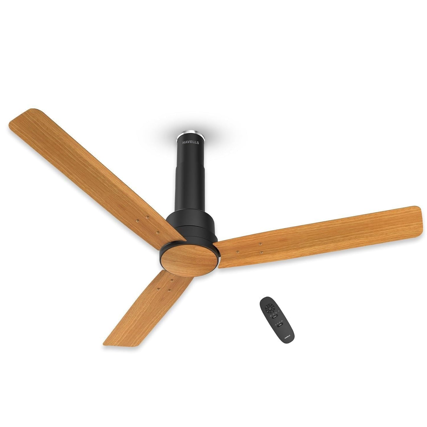 Havells 1200mm Elio BLDC Ceiling Fan | Remote Controlled, High Air Delivery Fan | 5 Star Rated, Upto 60% Energy Saving, 2+1* Year Warranty | (Pack of 1, Smoke Brown)