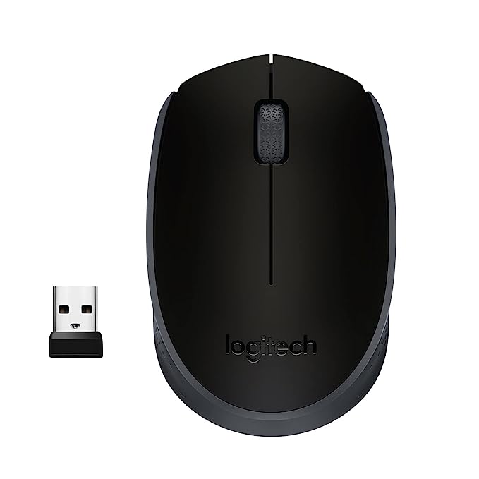 (Open Box) Logitech B170 Wireless Mouse, 2.4 GHz with USB Nano Receiver, Optical Tracking, 12-Months Battery Life, Ambidextrous, PC/Mac/Laptop - Black