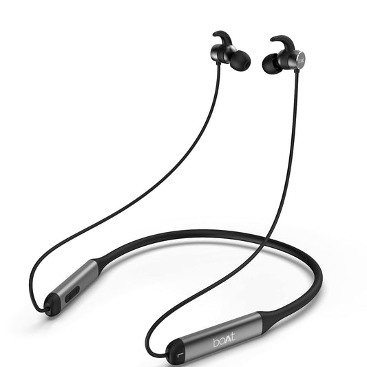 (Without Box)boAt Rockerz 330 in-Ear Bluetooth Neckband with Upto 30 Hours Playtime, ASAP Charge, Signature Sound, Dual Pairing & IPX5 with Mic (Active Black)